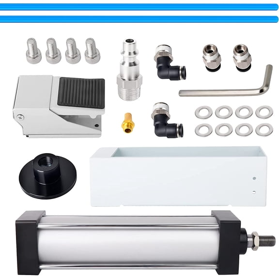 Foot Valve Aluminum Can Crusher - -Friendly Recycling Tool - Heavy Duty Pneumatic Cylinder Soda Beer Can Crusher