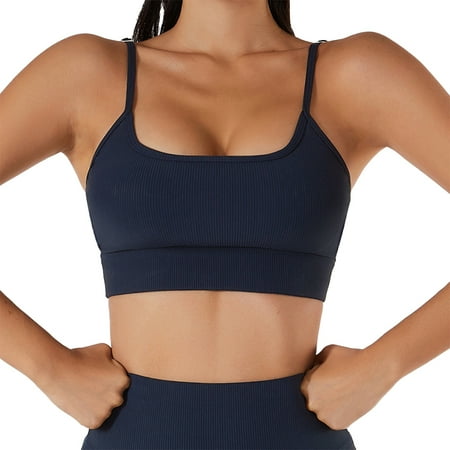 

Women s Sports Suit Outfits Ribbed Seamless Exercise Scoop Neck Sports Bra One Shoulder Tops High Waist Shorts Active Set