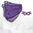 thumbnail image 3 of Disfraz de mariposa Salvador Ala de vestuario Princesa Hada Púrpura Negro, 3 of 9