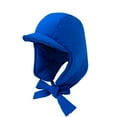 thumbnail image 5 of comerut Winter Warm Down Padded Hat Ultra-Thick Solid Color Outdoor Riding Windproof Thickened Ear Protector Hat, 5 of 8