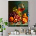 thumbnail image 4 of Fresh Fruit Bowl Canvas Print Wall Art for Kitchen Dining Room Living Room Cafe Restaurant Home Office, 4 of 8