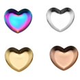thumbnail image 4 of Colorful Stainless Steel Storage Mirror Tray Heart Shape Fruit Plate Small Items Jewelry Display Tray Dessert Dish Decor, 4 of 5