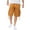 Boue, variante sur Shorts Cargo en Sergé pour Hommes, Coupe Ajustée, Coton Uni, à Multiples Poches, Kaki 38