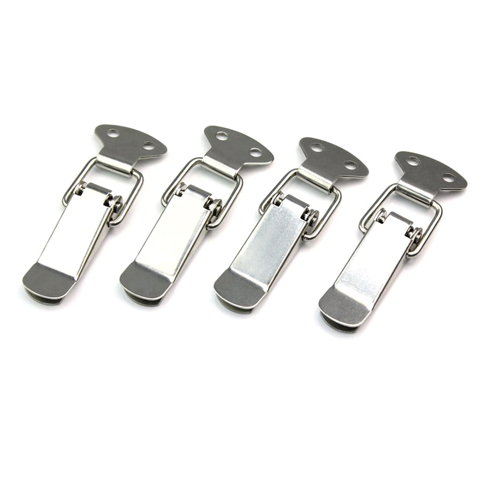 4X Stainless Steel Spring Loaded Toggle Box Trunk Latch Catches Hasps Clamp j 