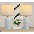 thumbnail image 2 of 22 Inch White Ceramic Table  Modern Farmhouse Nightstand  for Bedroom Living Room Office, 2 of 7