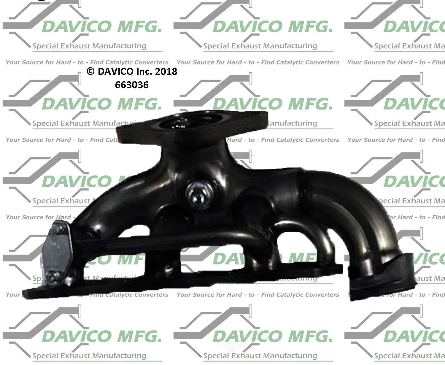 Davico Mfg 663036 Stand alone Exact-Fit exhaust manifold