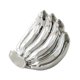 thumbnail image 2 of Escultura de cerámica con forma de plátano para teléfono, elegante y práctica. Plata, 2 of 9