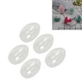 thumbnail image 2 of 5 Pcs Boîte de Rangement pour Éponge de Maquillage Portable Transparente en Forme d'Œuf, 2 of 5