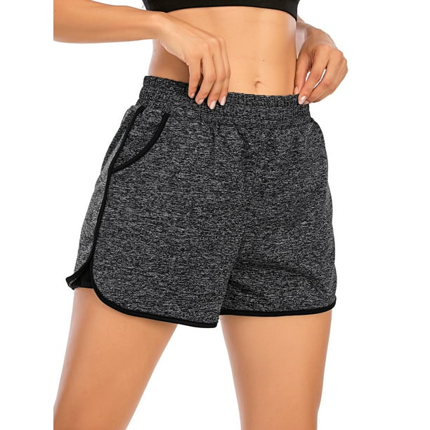 DODOING Women Running Yoga Shorts Workout Running Shorts,Active Yoga