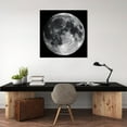 thumbnail image 5 of Empire Art Direct Full Moon Frameless Free Floating Tempered Glass Panel Graphic Wall Art, 40" x 40" x 0.2", Ready to Hang, 5 of 9
