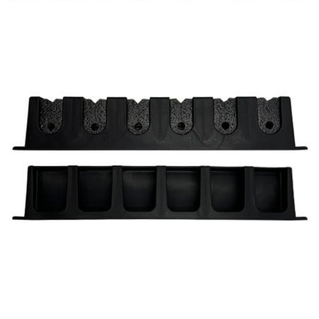 ShYlai Wall Mount Fishing Rod Holders Store 6 Rods Fishing Pole Rack for Garage (Black)