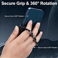 thumbnail image 5 of Double-Ring Three-Finger Back Clip Holder, 360° Rotation Secure Three-Finger Back Clip Kickstand, Mobile Grip Multipurpose Foldable Phone Grip Holder, 5 of 8