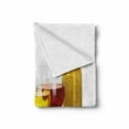 thumbnail image 2 of Wine Soft Flannel Fleece Throw Blanket, Composition with Small Cask 2 Types of Grapes Drinks Beverage Product, Cozy Plush for Indoor and Outdoor Use, 70" x 90", Red Yellow Pale Green, by Ambesonne, 2 of 6