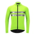 thumbnail image 1 of S SERENABLE Cycling Bike Jackets Winter Thermal Running Reflective Coat Windproof Breathable Green M, 1 of 9