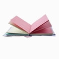 thumbnail image 3 of EeaseCA PU Leather Notebook with Colored Pages Notepad with Colored Paper Medium Size (Pink), 3 of 6