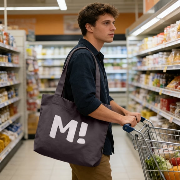 Large-Capacity Magnetic Closure Canvas Tote Bag - Versatile Shoulder Bag for Work, Beach, Travel & Shopping - Durable & Stylish Reusable Grocery Bag for Everyday Use, Black, 1pc