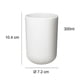 thumbnail image 2 of Food grade plastic wash cup, White/brown/gray, 3 pieces, 2 of 5