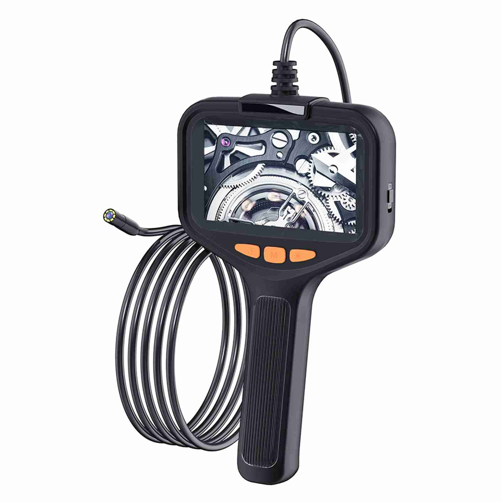 Inspection Endoscope Camera With Light, HD 1080P Borescope With 4.3'' Screen 8 Adjustable LED Lights, Inspection Camera With 32.81ft  Cord