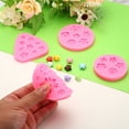 thumbnail image 3 of Molde de arcilla de polímero de 3 piezas, molde de fondant, molde de 3 mariposas, silicona rosa para manualidades, secado al aire, DIY pasteles, rosa, 3 of 6