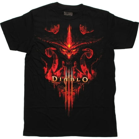 Diablo 3 Burning Face T-Shirt (Diablo Iii Best Items)