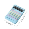thumbnail image 3 of Latrodar Sky Blue Campus Dopamine Color Calculator Large Screen 12 Digit Display Office Finance Portable Calculator For Elementary School Students Mom Christmas Gifts, 3 of 7