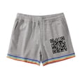 thumbnail image 1 of Xdzjlr Running Shorts For Men,Drawstring Print Rainbow Design Summer Outdoor Streetwear Fit Lightweight Comfortable Running Shorts For Men, 1 of 3
