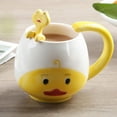 thumbnail image 2 of Farcauo Funny Cup Coffee Mug Cute Duck Cup Ceramic Tea Mug with Spoon & Coaster 420ml Large 3D Coffee Mug Cute Cat Cup Birthday Gift for Girlfriend Boyfriend Women Men, 2 of 7