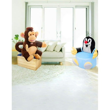 Image of ABPHOTO Polyester Cute Cartoon Monkey Photography Backdrops Photo Props Studio Background 5x7ft