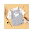 thumbnail image 3 of Arvbitana Baby Girls Easter Knitted Romper Cartoon Rabbit Print Button Closure Wide Strap Bodysuit Adjustable Jumpsuit Tops for Infant 3-24M, 3 of 9