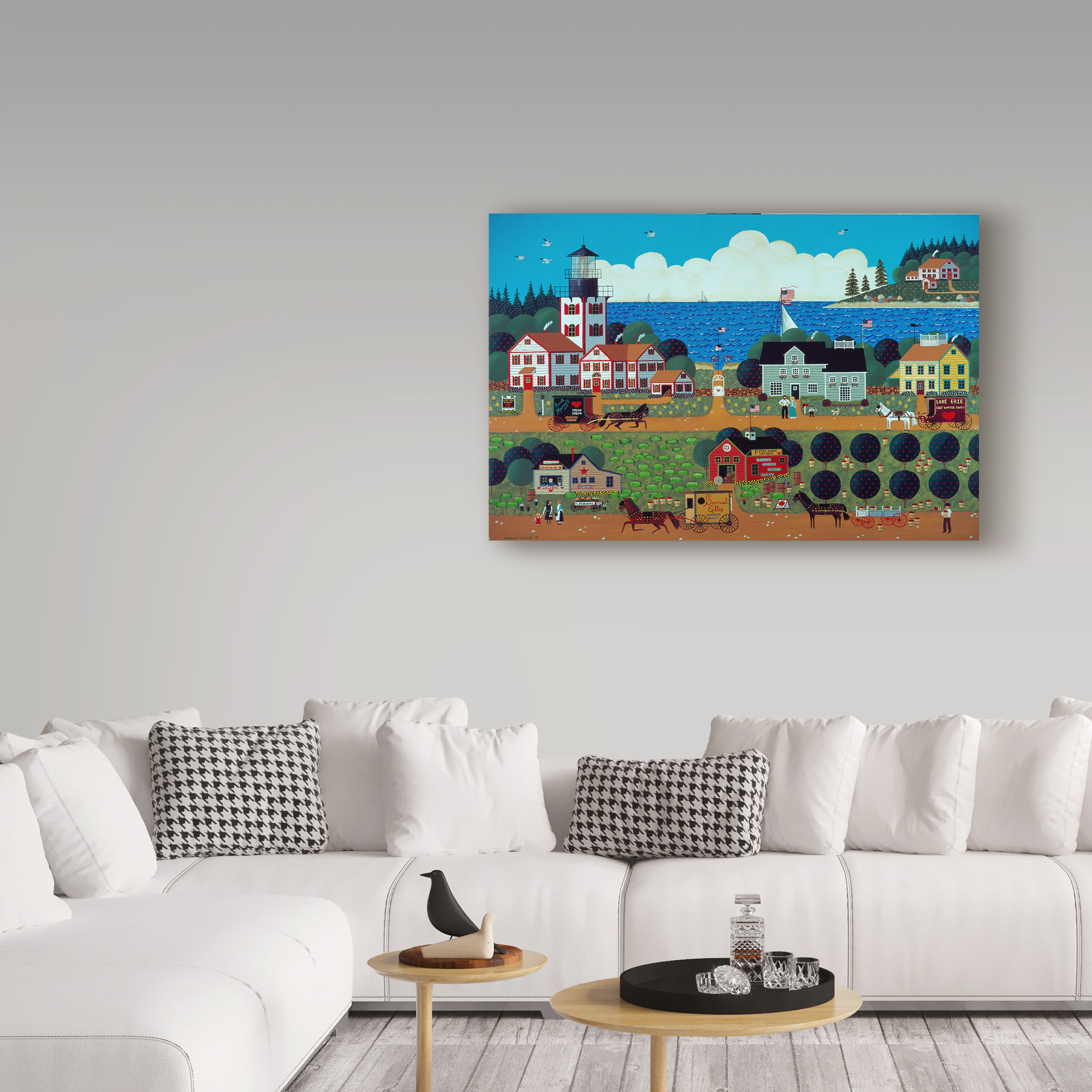 Trademark Fine Art 'Great Lakes Light' Canvas Art by Anthony Kleem