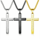 thumbnail image 1 of Collar Con Dije de Cruz Malubero Para Hombres Y Mujeres negro Malu1351, 1 of 3