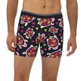thumbnail image 2 of Picia Ladybug Pattern Men's Athletic Long Leg Briefs , Performance Stretch Underwear，Moisture-Wicking, 2 of 7