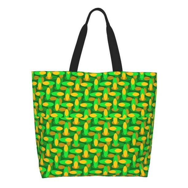 Disketp Corn 4 Bolsa Tote Estampada para Mujer, Bolso de Hombro y de Mano para Compras y Viajes