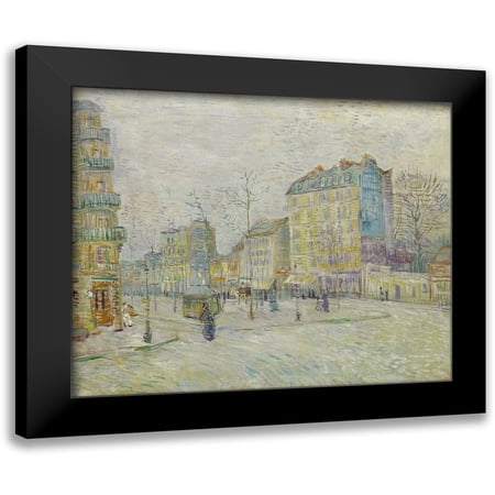 van Gogh, Vincent 14x12 Black Modern Framed Museum Art Print Titled - Boulevard de Clichy