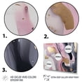thumbnail image 3 of Designart "Gold And Pink Swirl Ink IV" Abstract Marble Wall Decor, 3 of 5