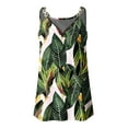 thumbnail image 4 of USSUMA Womens Summer Tops Spaghetti Strap Zip Tanks T-Shirts for Women Trendy Hawaiian Tropical Print Camis Blouses Tops Dressy Sleeveless V Neck Tunic Plus Size Shirts for Women, 4 of 6