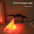thumbnail image 3 of Lámpara de dragón con impresión 3D, luz nocturna para dormitorio, decoración de habitación para adolescentes, luces LED recargables, iluminación interior, regalo de cumpleaños y vacaciones, fuego, 3 of 5