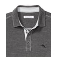thumbnail image 3 of Men's Paradise Cove Long-Sleeve Polo Shirt (Coal, 4X-Large Tall, 4XLT), 3 of 4