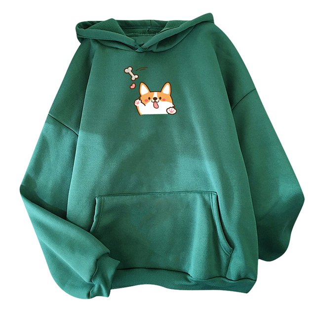 Lolmot Sweat-Shirt à Manches Longues à Imprimé Hoodies avec Poche