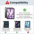 thumbnail image 2 of Touch Keyboard Case foriPad Air 13-inch (M3)2025, (M2)2024 with Pencil Holder - Magnetically Detachable Touch Bluetooth Keyboard, 2 of 7