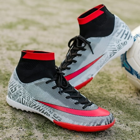 

Kids Soccer Shoes Non Slip Lace Up Lightweight Breathable Training Football Shoes Girls And Boys Football Shoes