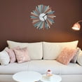 thumbnail image 4 of Ardeola - Andromeda Nebula - 23.5 in Analog Sunburst Wall Clock, Pastel Clock for Girls Room Decor, Teens Decoration for Wall, 4 of 9
