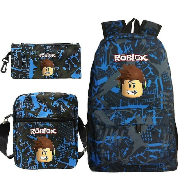 Lyt 3 pièces/ensemble Roblox cartable Anime imprimé sac d'école sac à dos  avec sac à crayons sac de messager 