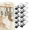 thumbnail image 2 of Boot Hangers Clips, 30 Pcs Portable Laundry Hooks Hanging Clips, 360° Rotating Heavy Duty Hanging Hooks Clip for Closet Travel Pants Socks Handbags (Black), 2 of 6