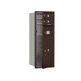 thumbnail image 3 of Salsbury Industries Recessed Private 4 Door Front Load 4C Horizontal Mail Center with 1 Parcel Locker, 3 of 4
