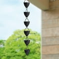 thumbnail image 6 of figatia 100cm Rain Chain for Gutters Replacement Downspouts Decorative Cups Display Pouring Cups Rainwater Catcher Chains for Outdoor Flower Shape, 6 of 8