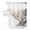 White, variant on No Hook Shower Curtain with Snap in Liner, Christmas Elk Snow Covered Forest Snowscape Watercolor Hotel Shower Curtains for Bathroom, Washable Shower Curtain Liner Set with Mesh Top Window, 72”x78”