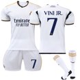 thumbnail image 1 of 2023-2024RealMadridHemmaFotbollströjaförbarnViniciusnr.7VINIJR, 1 of 2