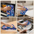 thumbnail image 5 of 6 Pcs Funny Kitchen Towels,Pioneer Flower Floral Print Pattern Microfiber Dish Towels,Kitchen Tea Towels,Kitchen Towel Set (18" X 26"), 5 of 7