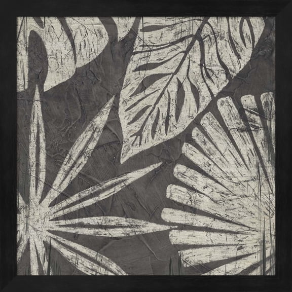 Tribal Palms IV by June Erica Vess, Framed Wall Art, 13.25W x 13.25H